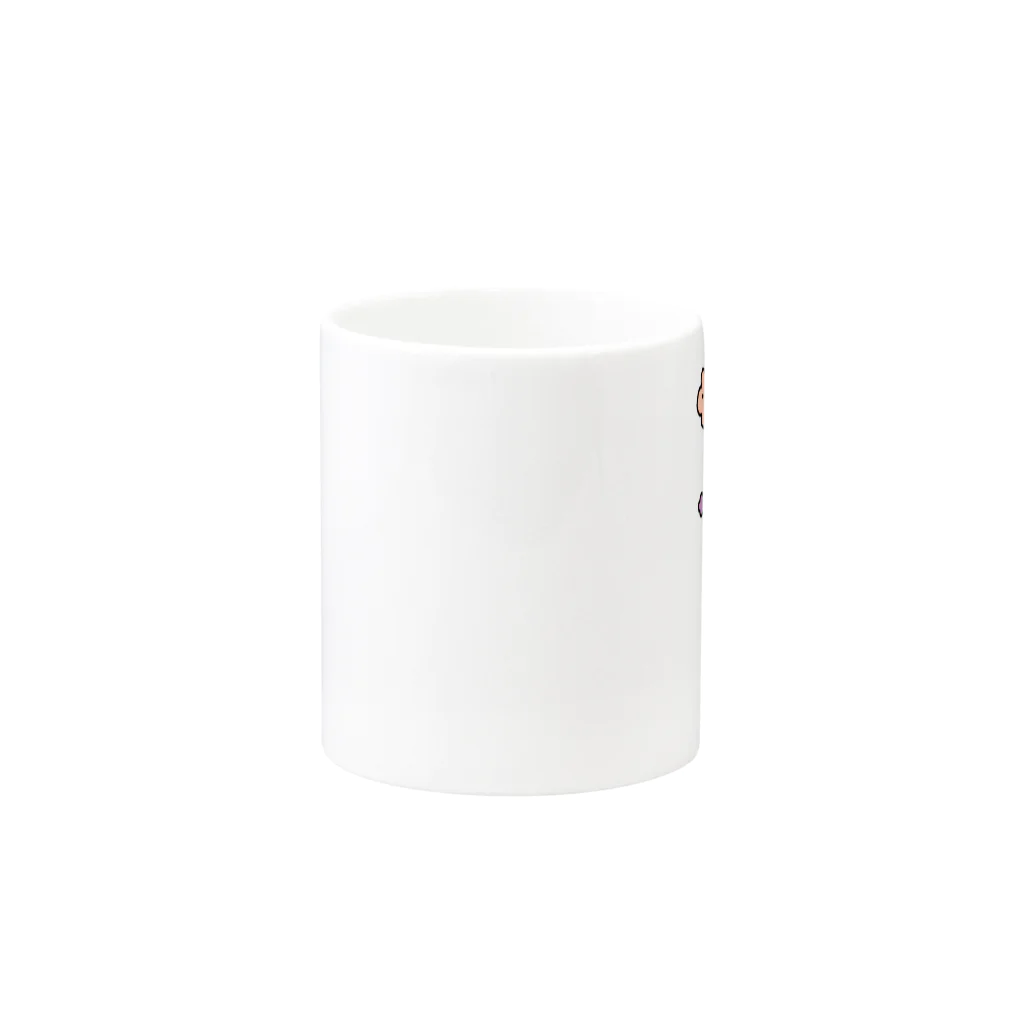 Cɐkeccooのらくがきシリーズ『空にふうせんを』カラー Mug :other side of the handle