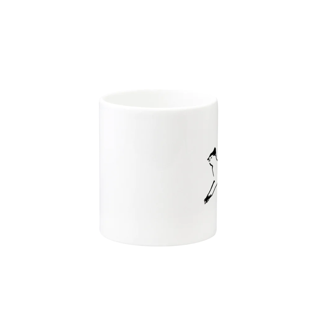 habotanのねこマグカップ Mug :other side of the handle