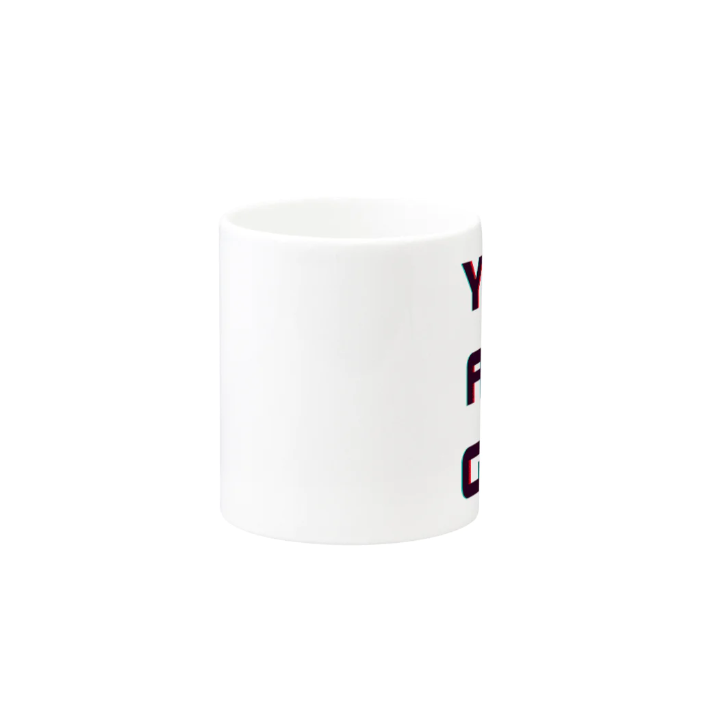 Monach(モナッチ)のYOU ARE GOX Mug :other side of the handle
