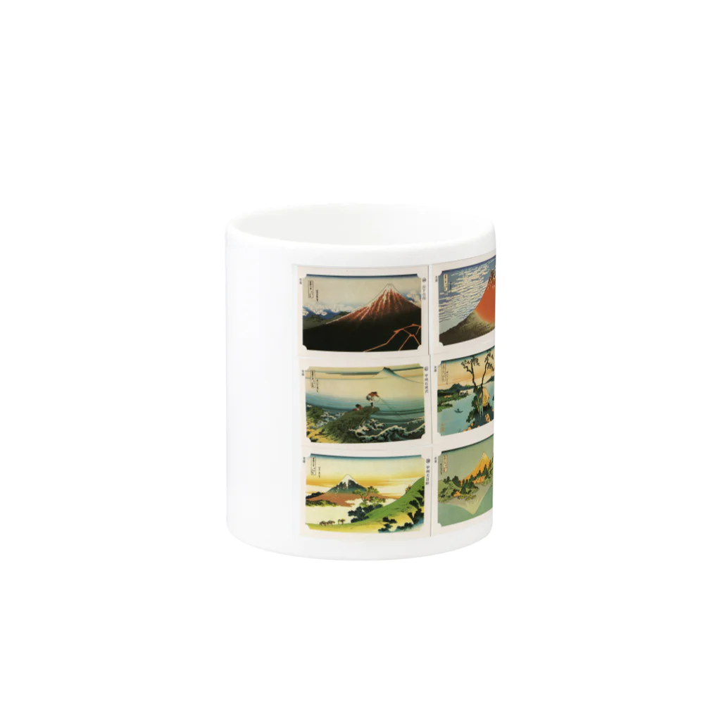 安永峰夫の北斎-1 Mug :other side of the handle