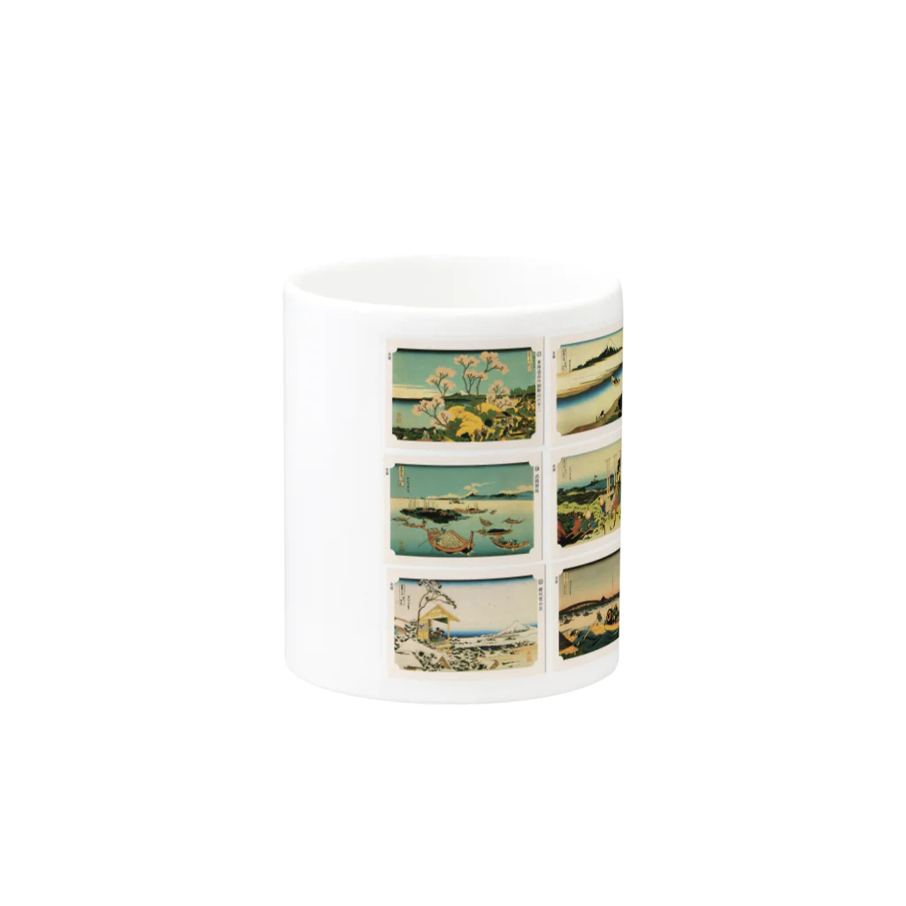 安永峰夫の北斎-5 Mug :other side of the handle