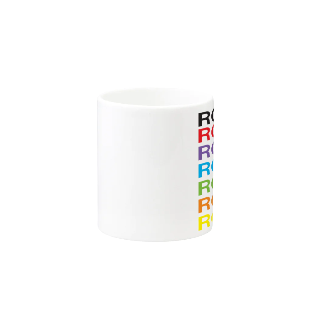 nonnonのカラフルROCK Mug :other side of the handle