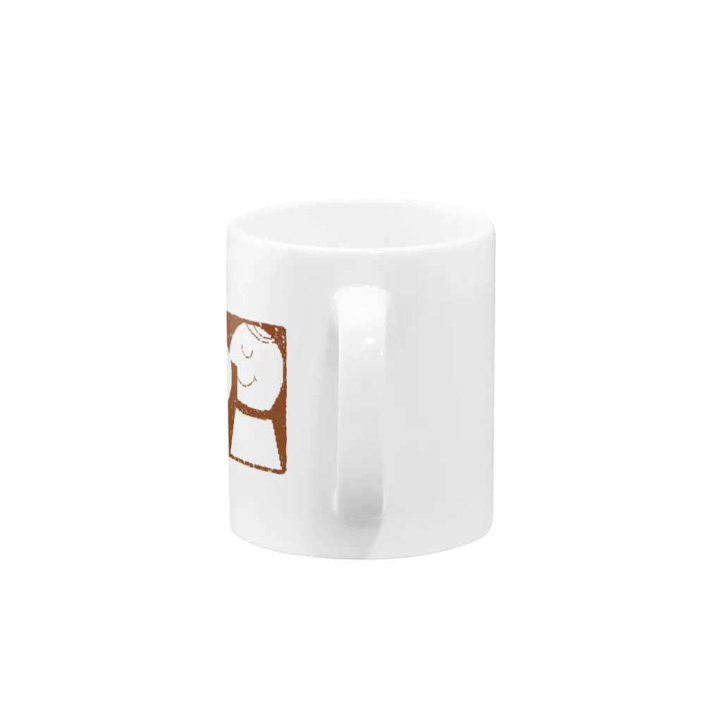 Hawaii LabelのHawaii Record mug_BRN Mug :handle