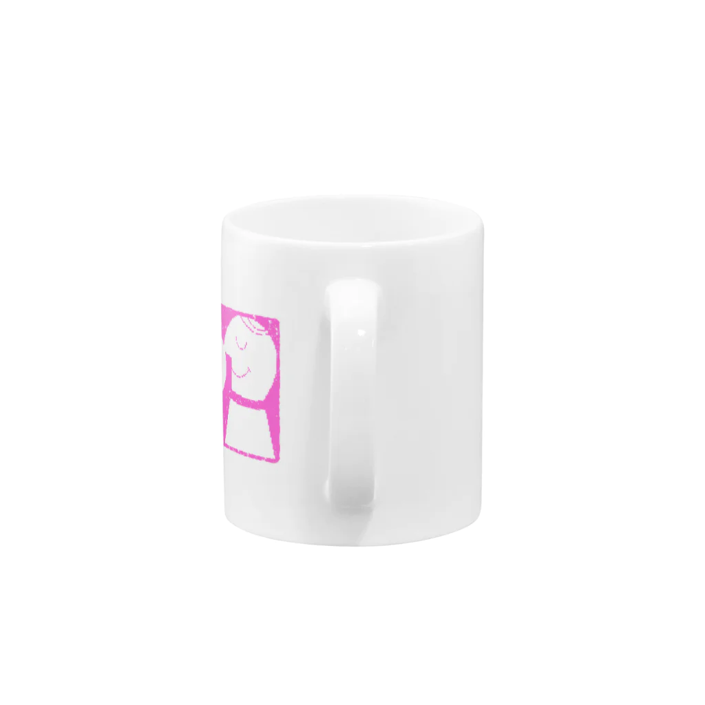 Hawaii LabelのHawaii Record mug_PNK Mug :handle