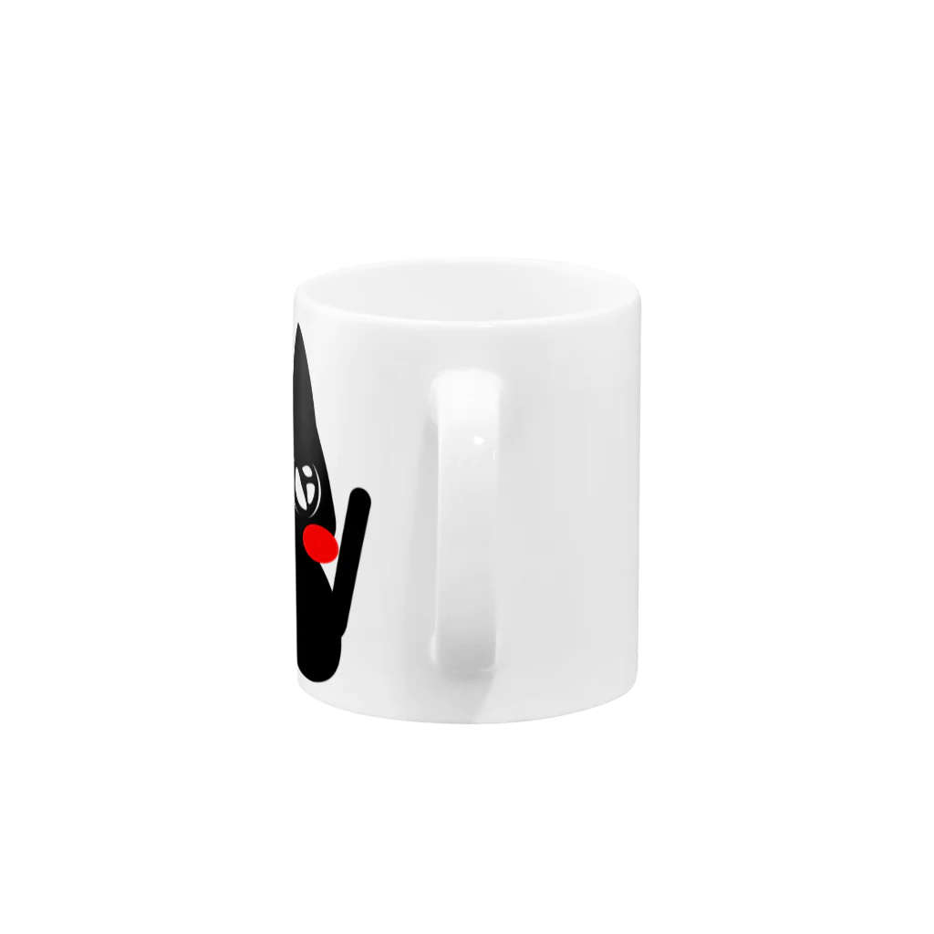 うなほのくろニャン Mug :handle