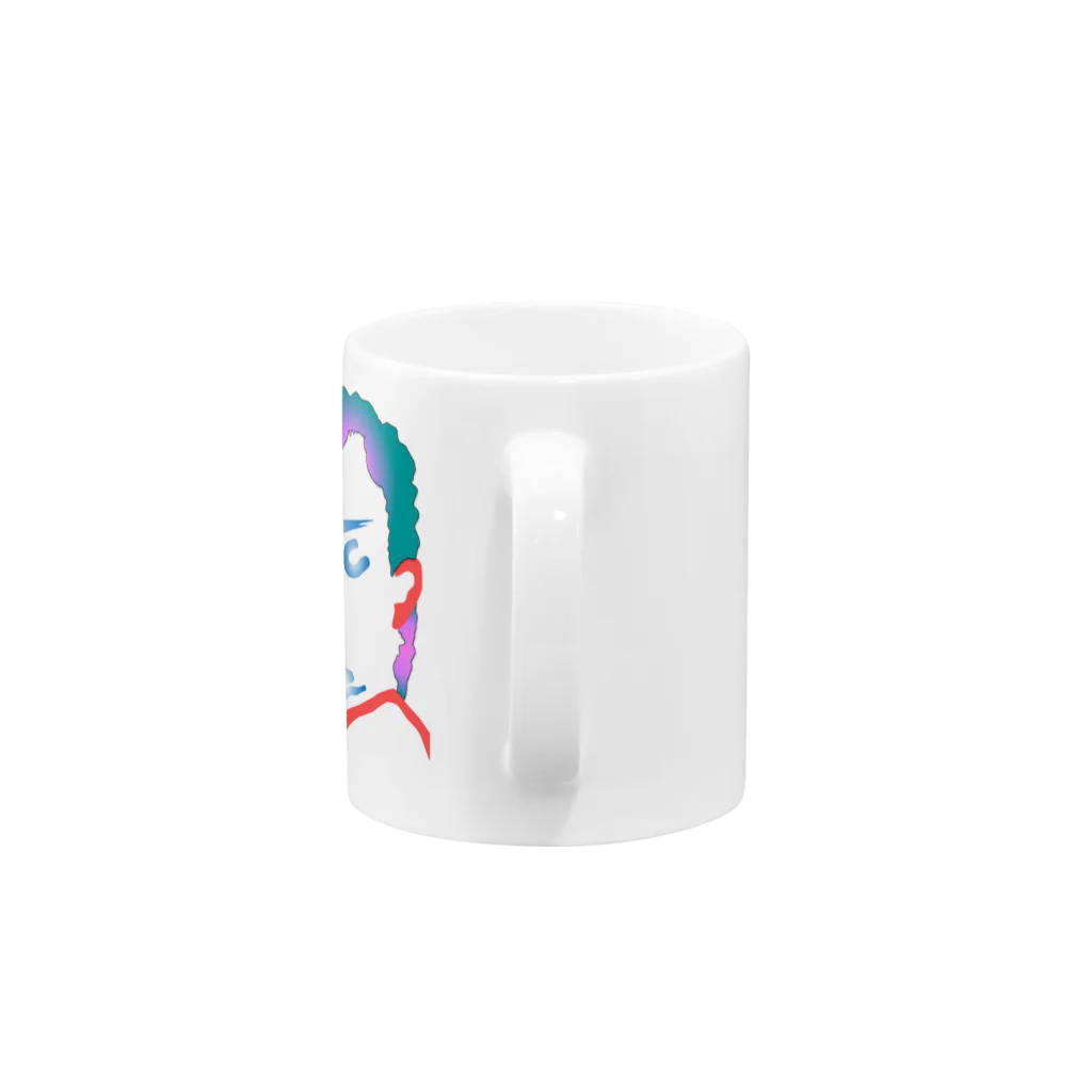 ナサカファブのBTCMAN　ビットコインマン Mug :handle