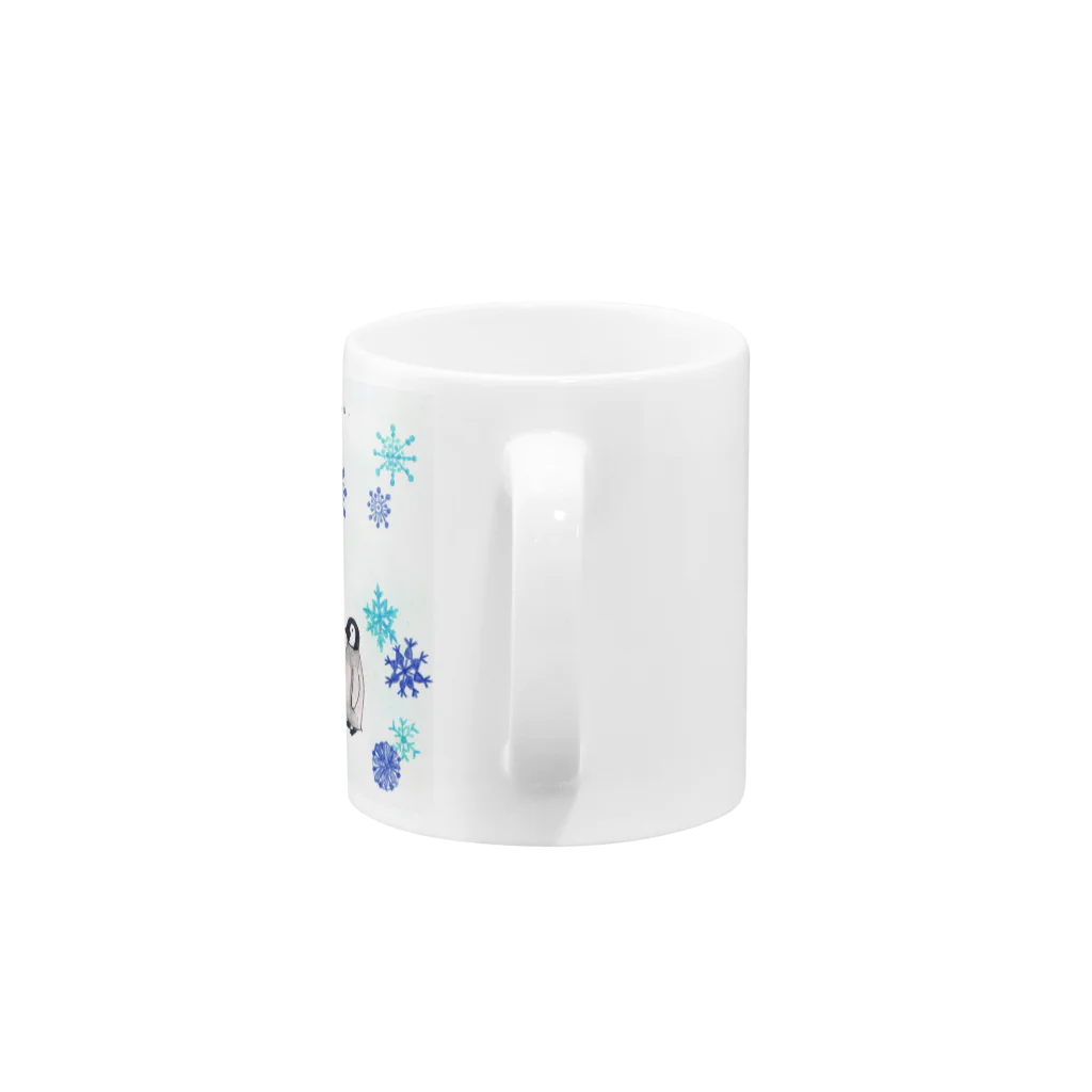 tobenai-toriのペンギン親子 Mug :handle