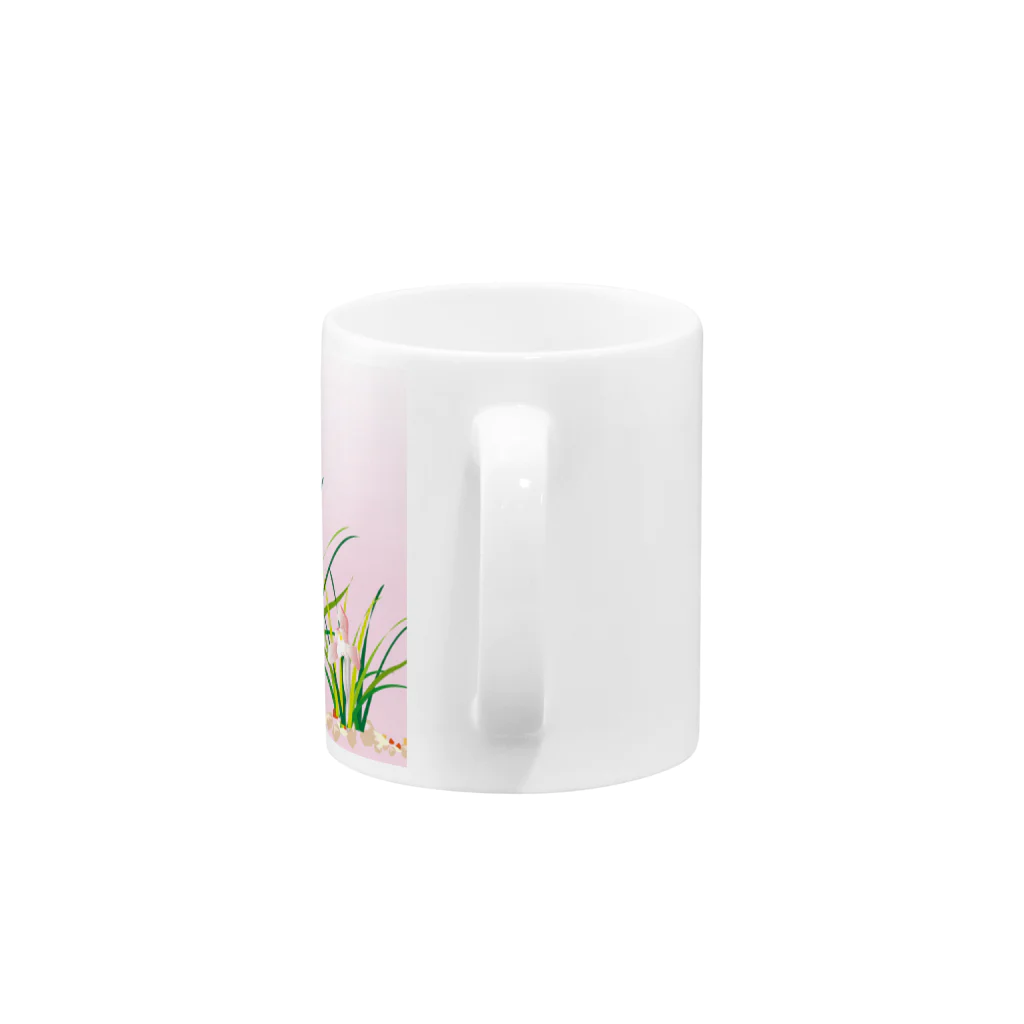 ジルトチッチのデザインボックスの春蘭のお洒落なピンクの欄の花 Mug :handle