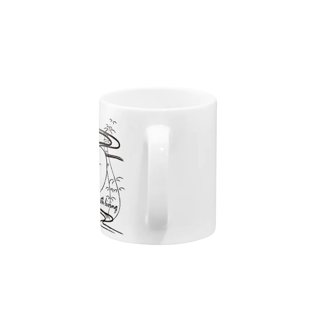 atelier  Enough のCG-KONDO-DOKURO Mug :handle