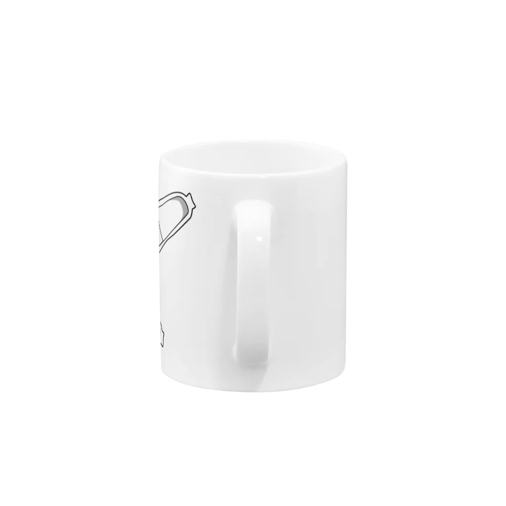 mihoの懐かしい脱ぎっぱなしの上履き Mug :handle