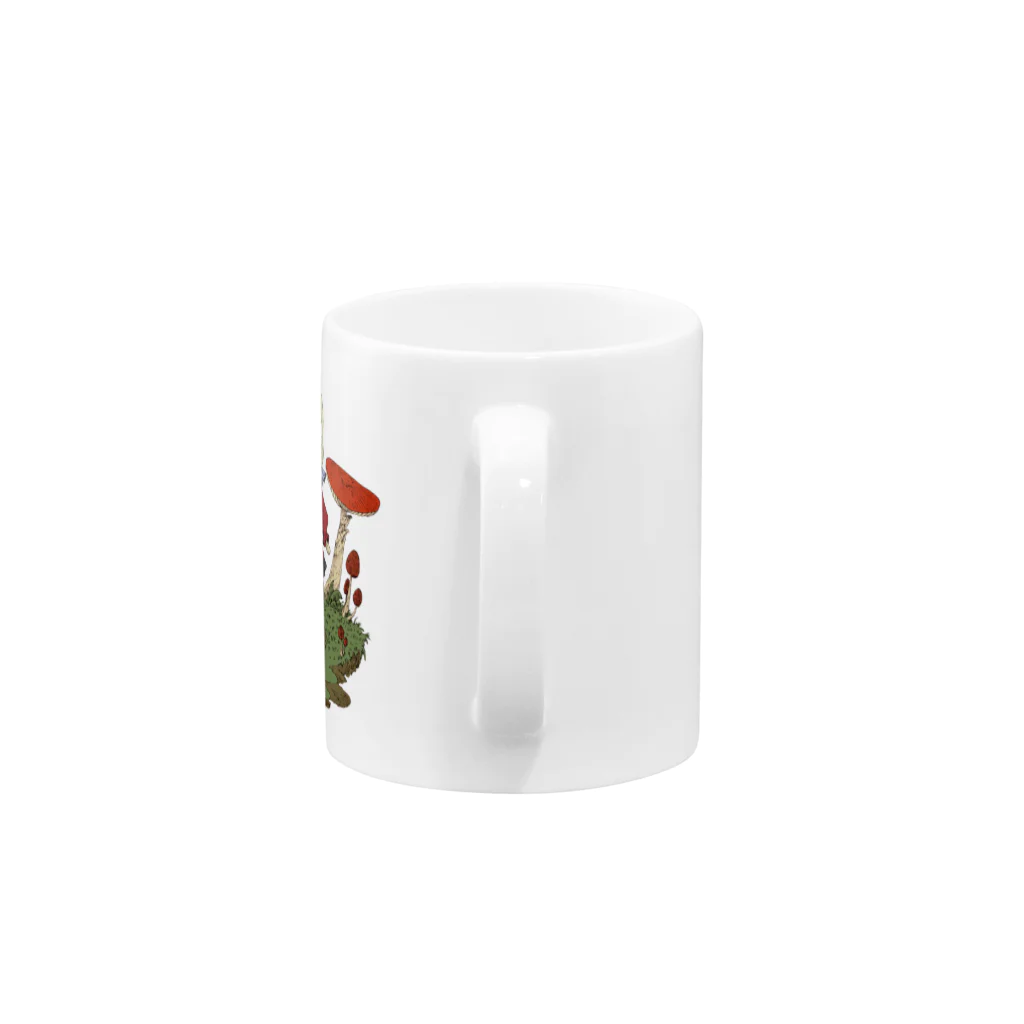 アンゴラ浜崎の白ウサギ Mug :handle