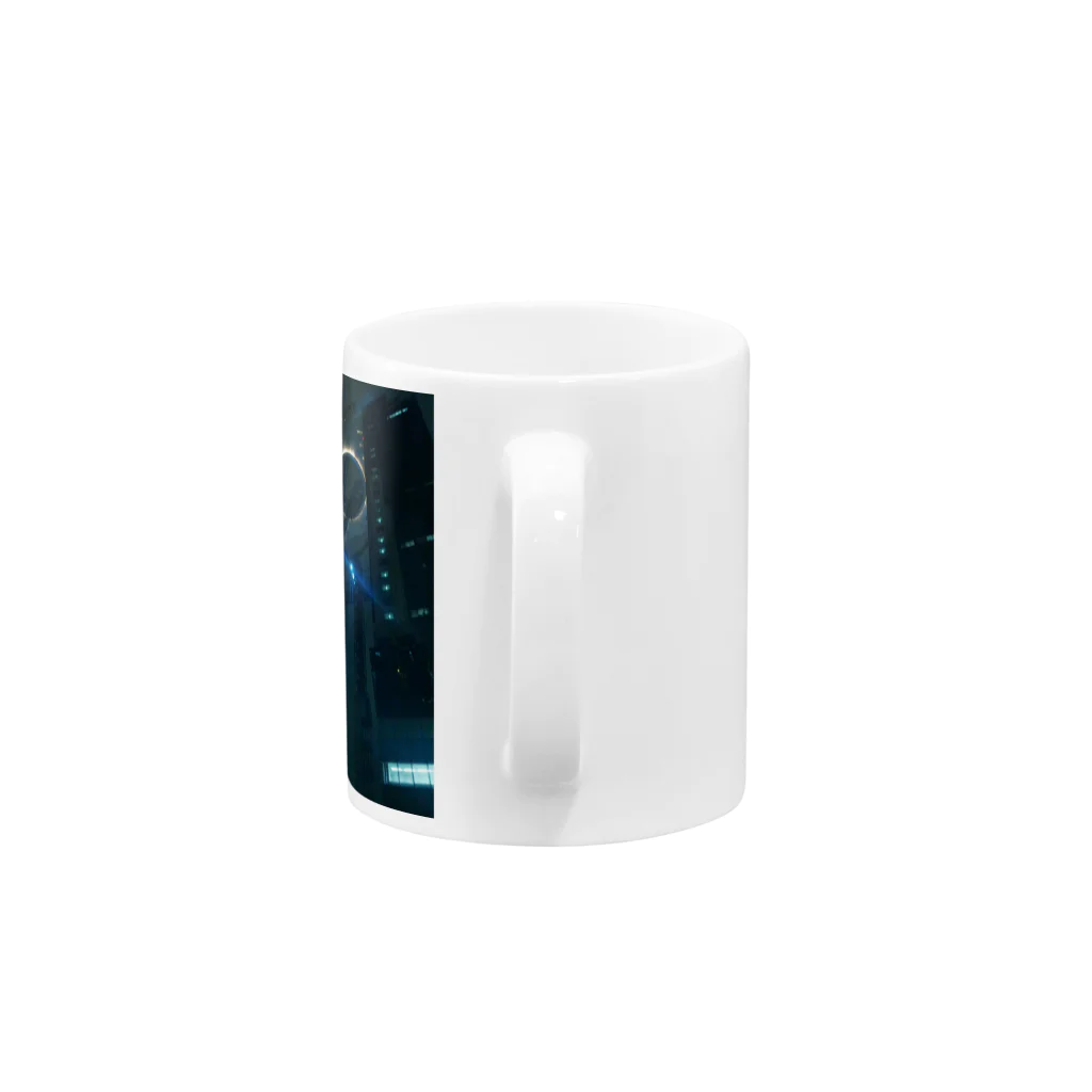 HarutakaHiyamaのUmeda SkyBldg in OsakaJapan Mug :handle