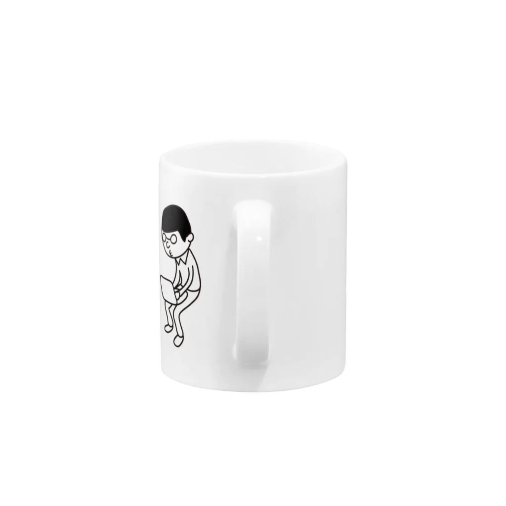 ayumikoのめがねくん Mug :handle