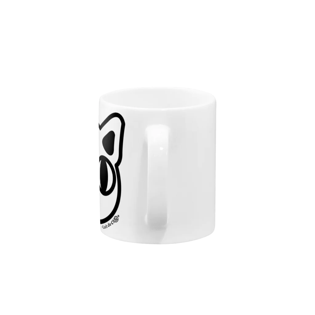 Cɐkeccooのもぐもぐふれんず-ねこフェイス Mug :handle