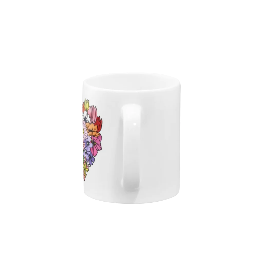 usa23のFlower Heart Mug :handle