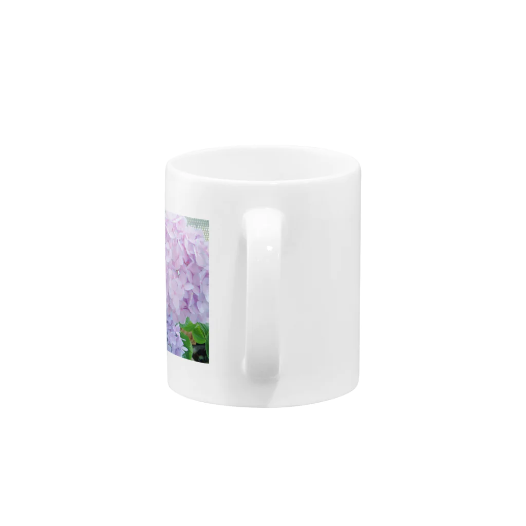 potaの金運アップのおまじない紫陽花 Mug :handle