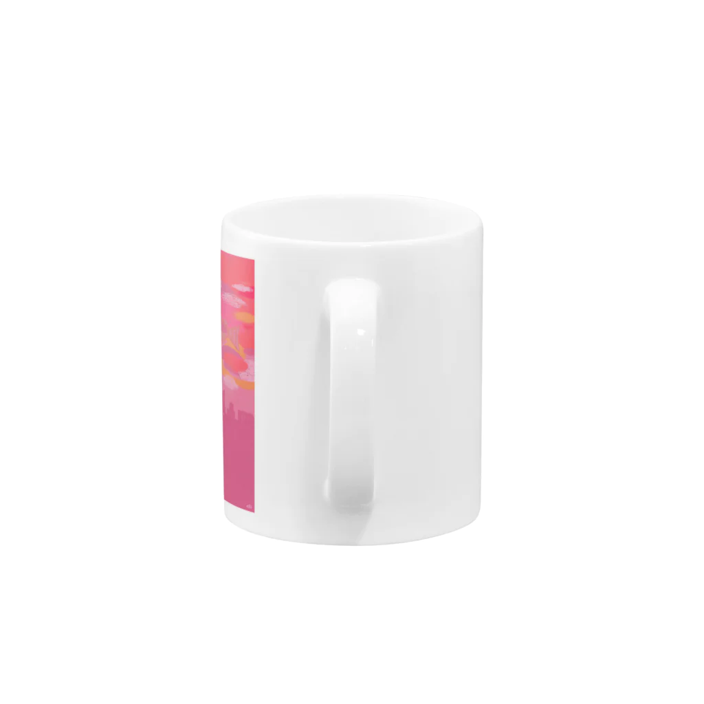 elliのサーモンピンクの街で Mug :handle