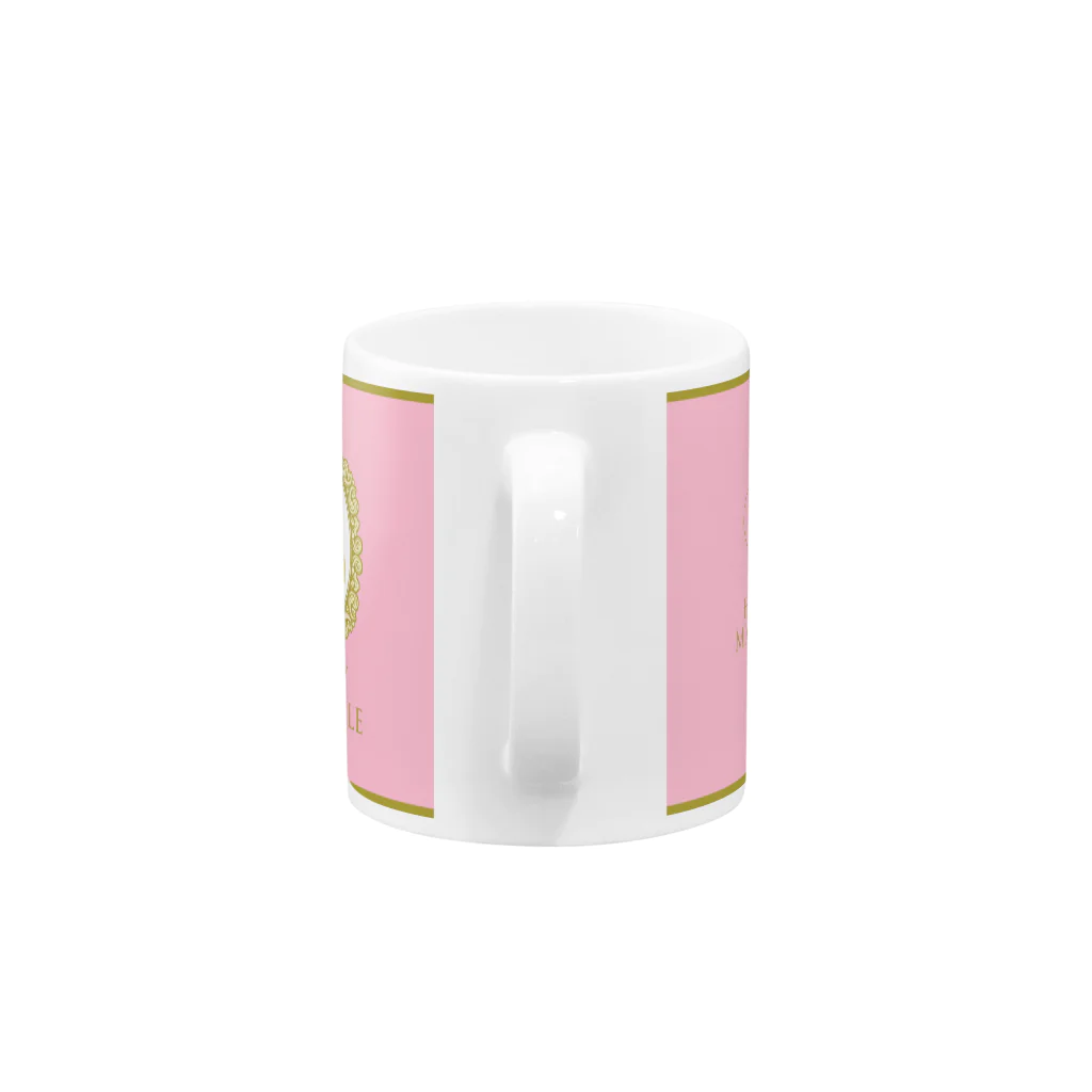 HappyミシェルのHappyミシェル－macaroon pink Mug :handle