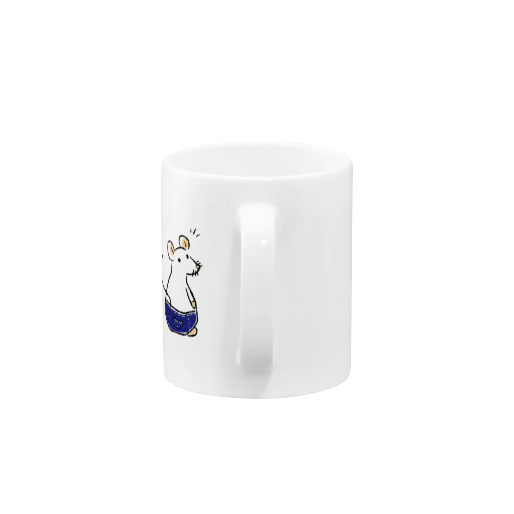 朝人のトラベルねずみちゃん Mug :handle