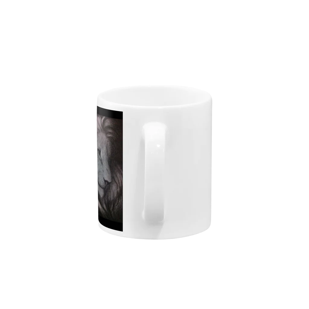 ゆきのBLACK LION Mug :handle