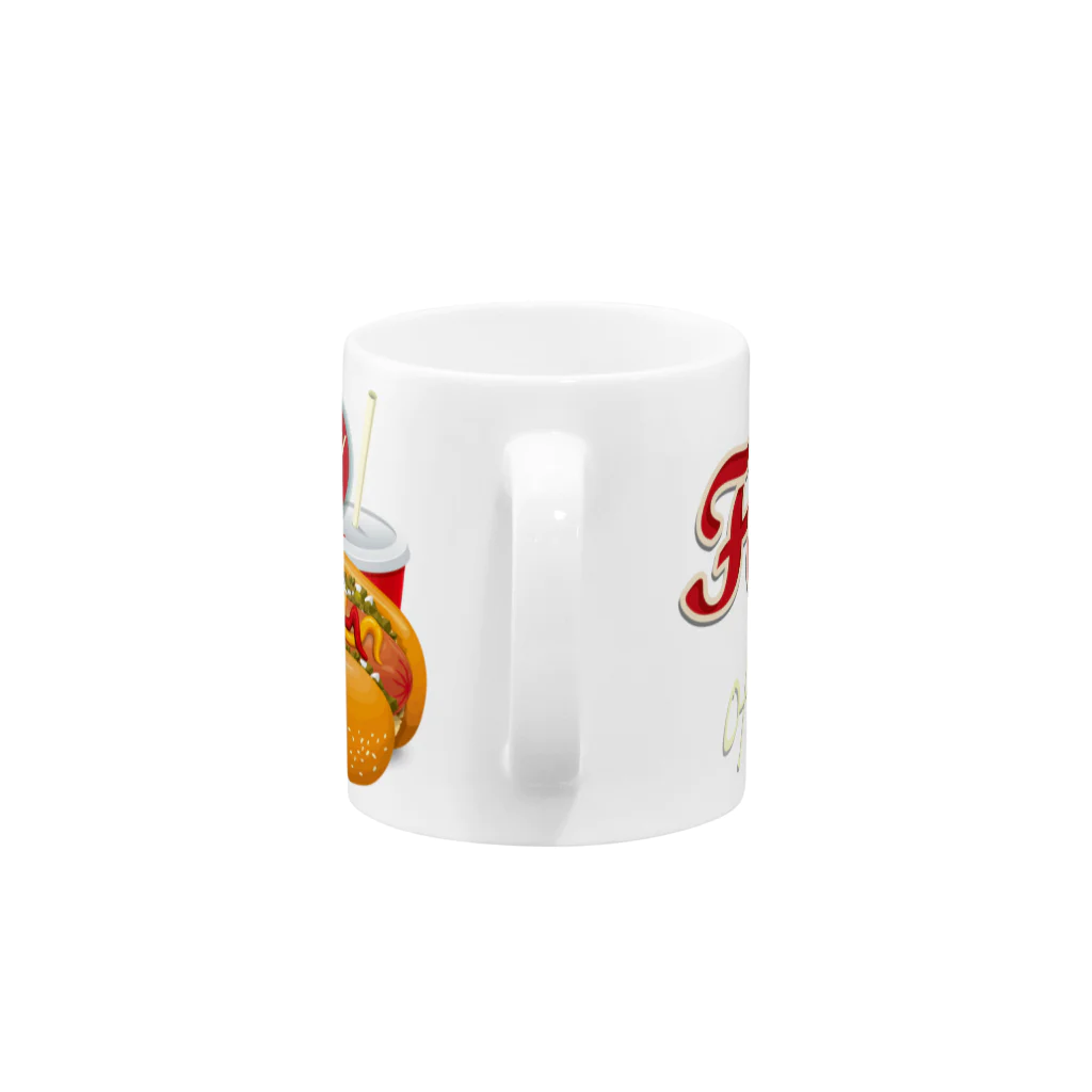 GRAPHICAのFast Food Series Hot Dog Mug :handle