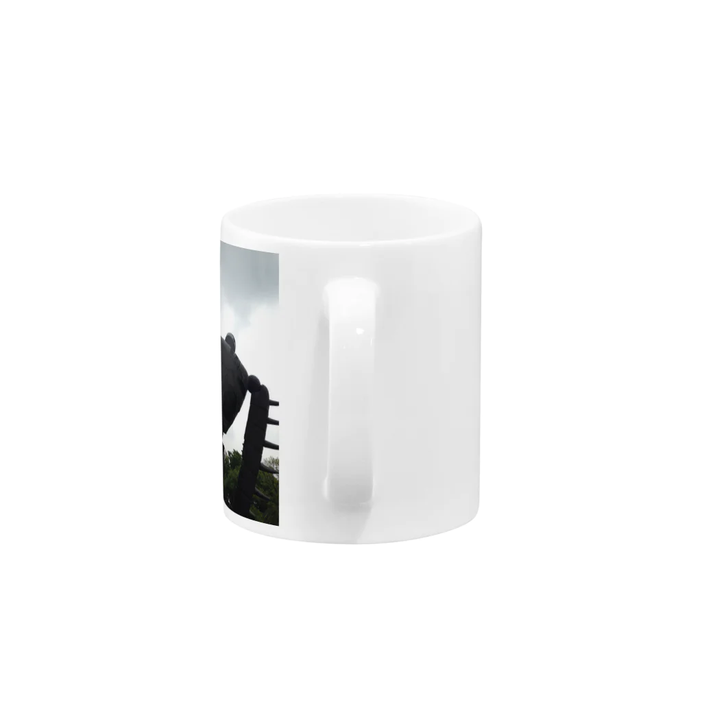 ぴいぐらのロボット Mug :handle