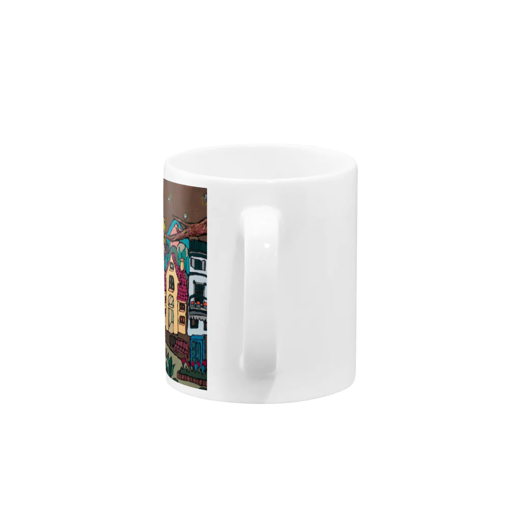 モリクマの夜の街 Mug :handle