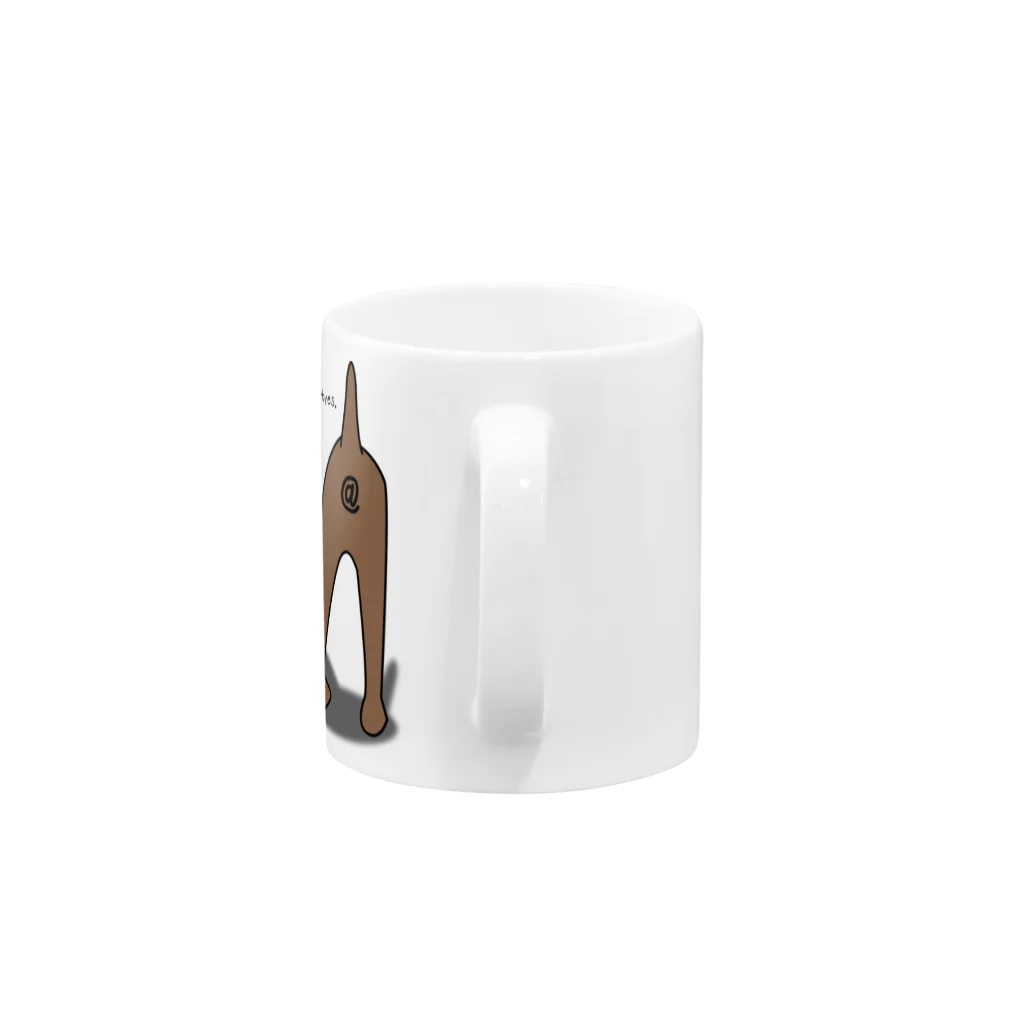 hata-changのアットくん Mug :handle