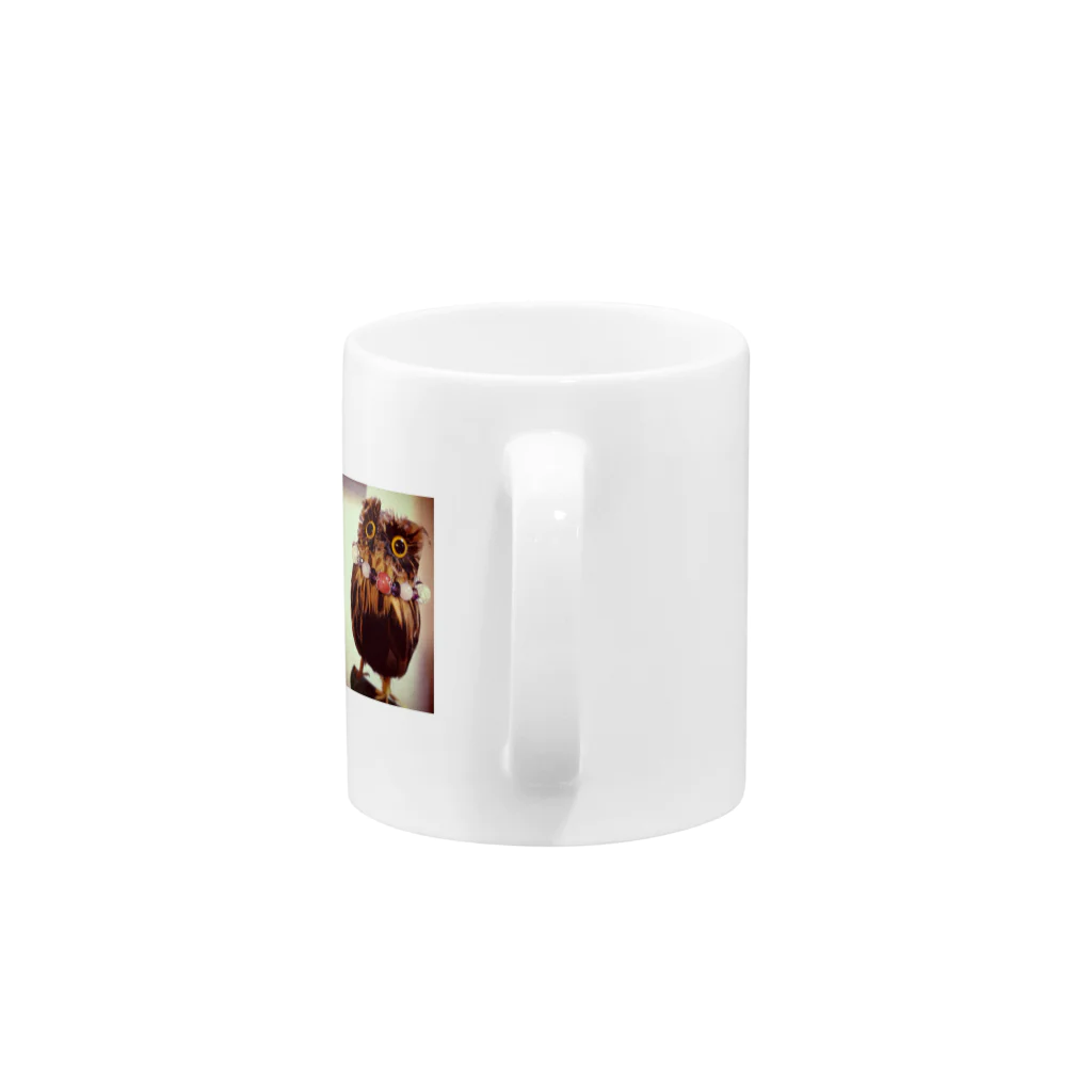 もえかのしあわせふくろう Mug :handle