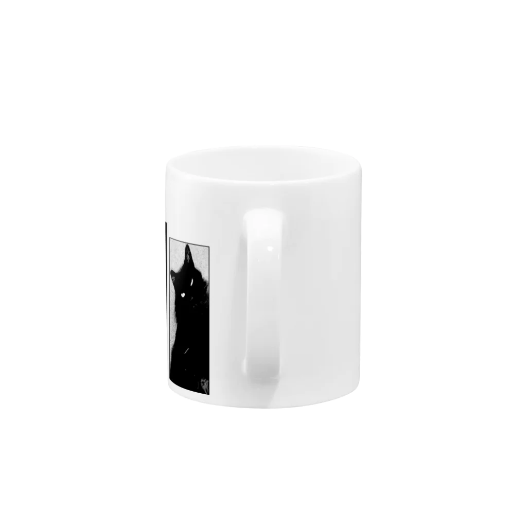 SMILEYのCAT BLACK Mug :handle