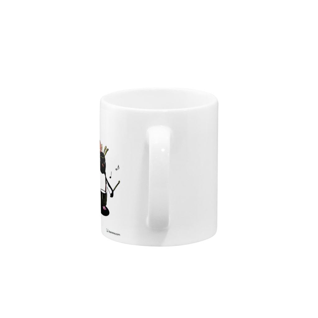Masashi KaminkoのCarnival of penguins Mug :handle