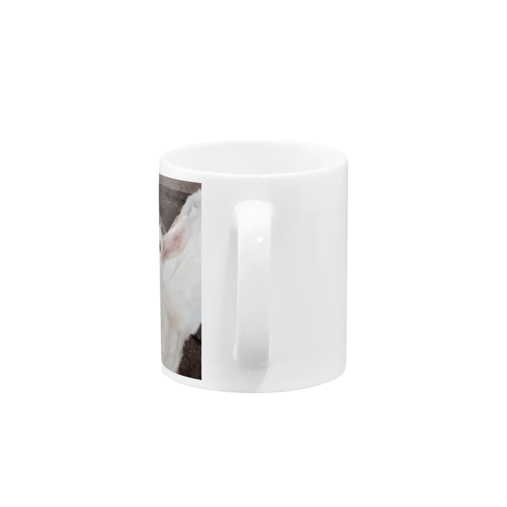 まゆこのアヒル口の山羊 Mug :handle