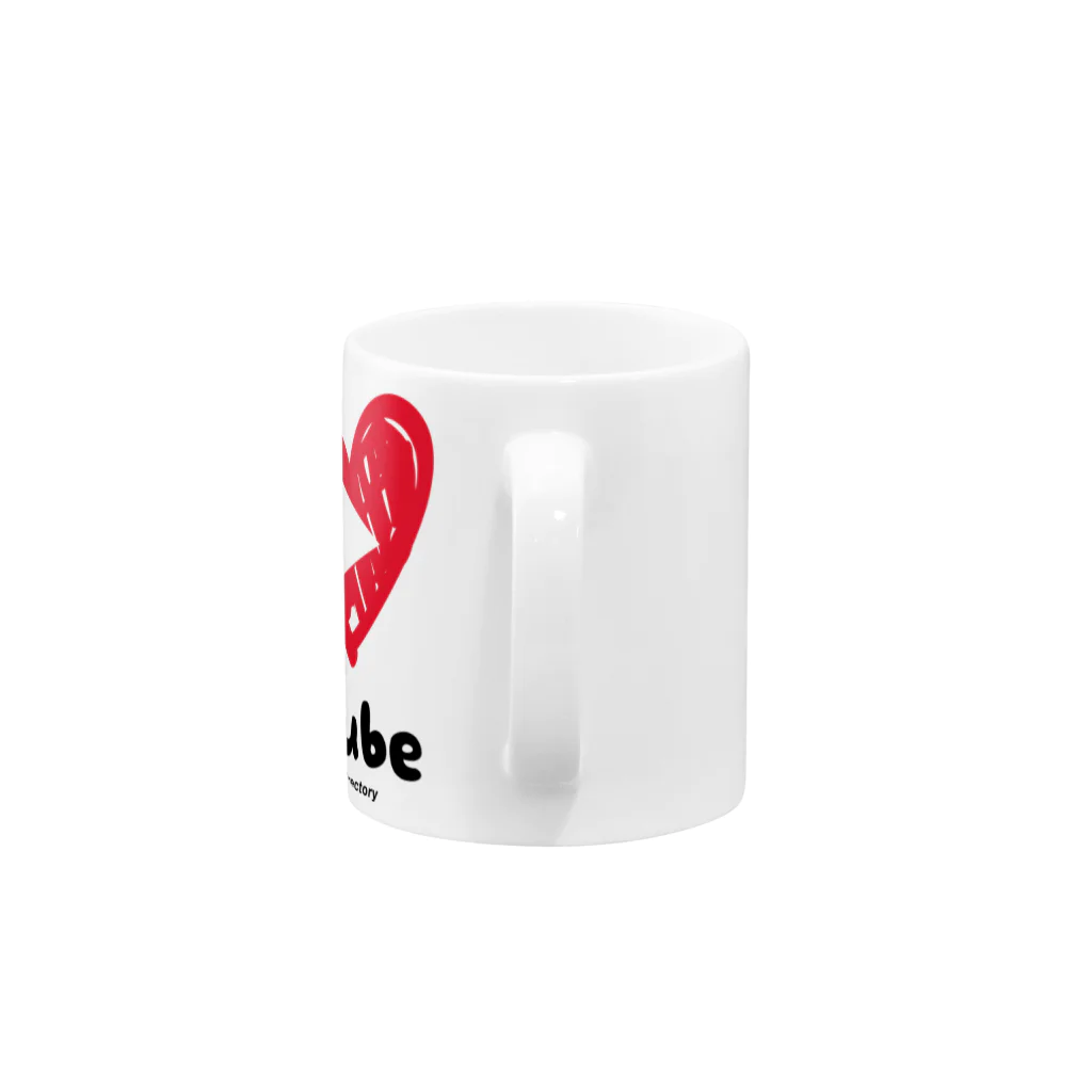 JYDstyleのI Love YouTube Mug :handle