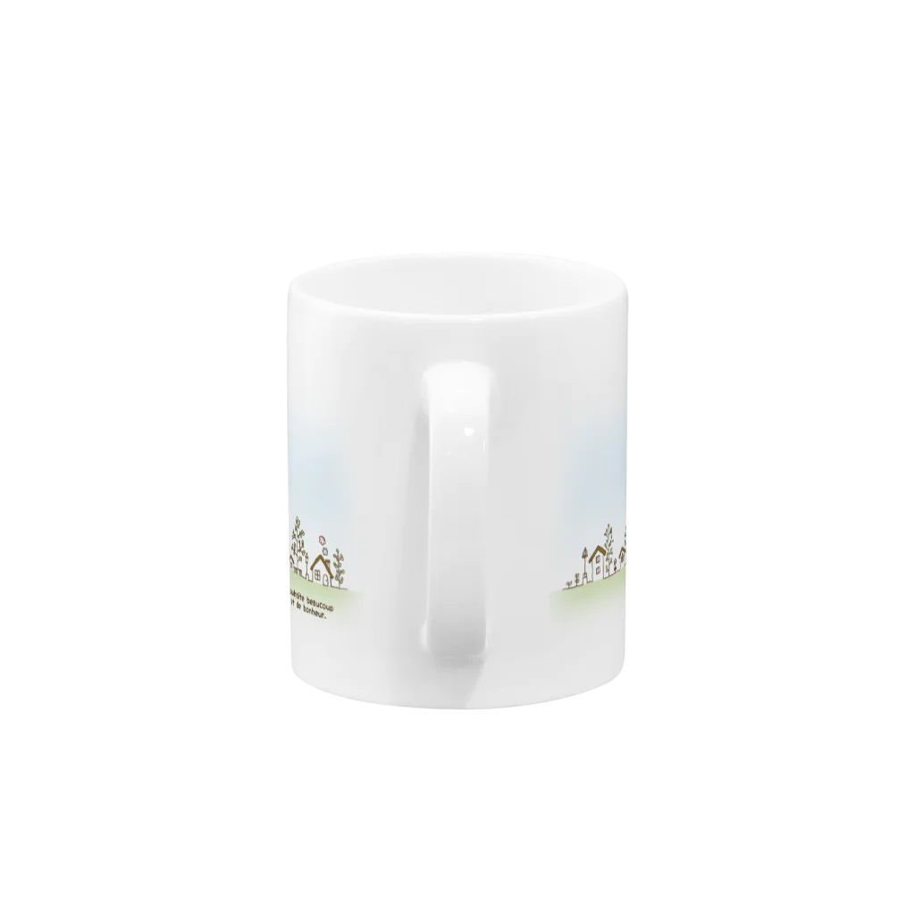 リトリッカのLitt lykke. おうち柄 Mug :handle