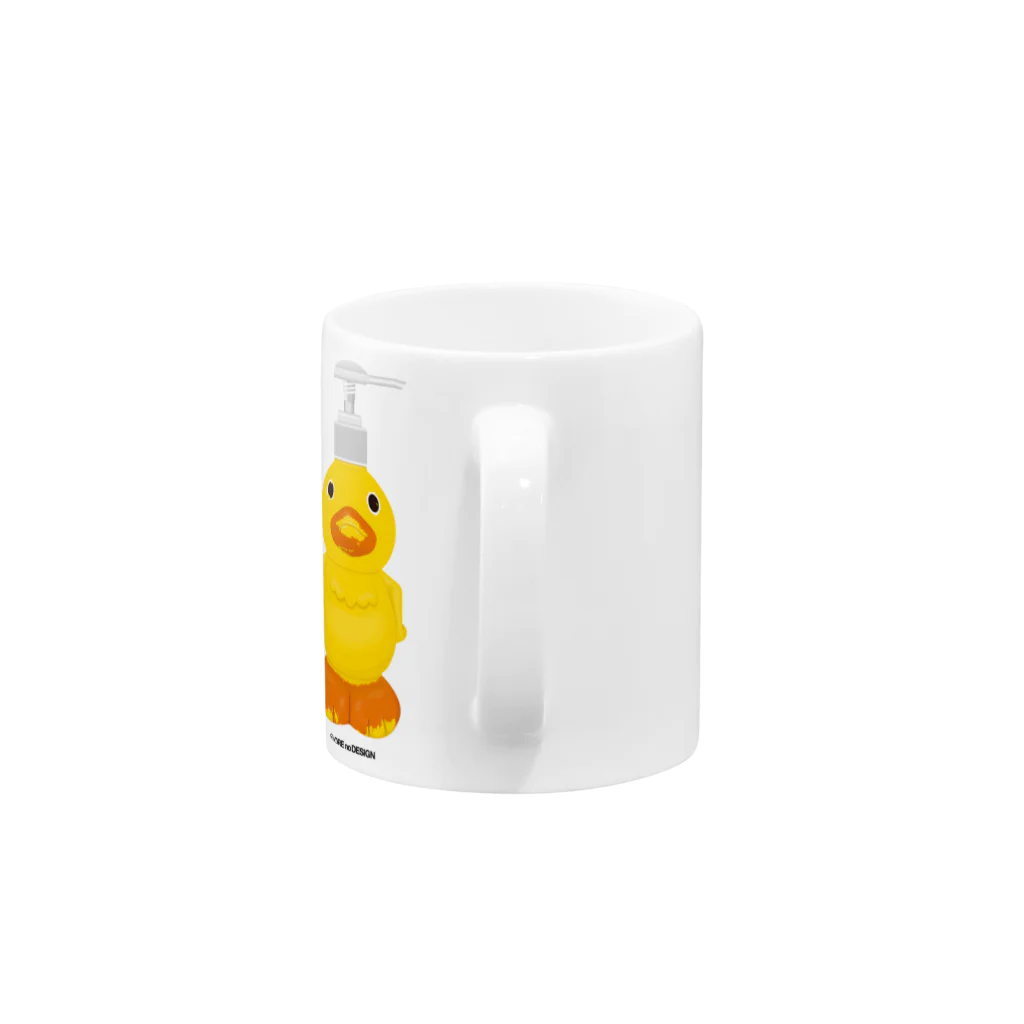 俺のデザインの俺のシャンプーボトル Mug :handle