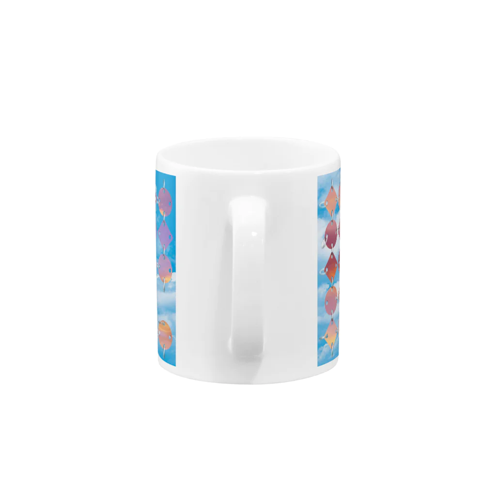 山中 透の空タグ雲プレート Mug :handle