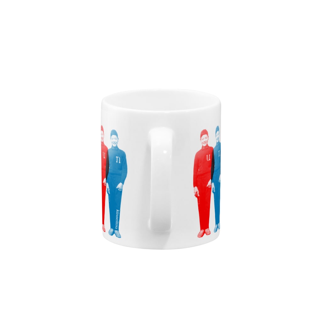 金星灯百貨店のUN兄弟 ずらり Mug :handle