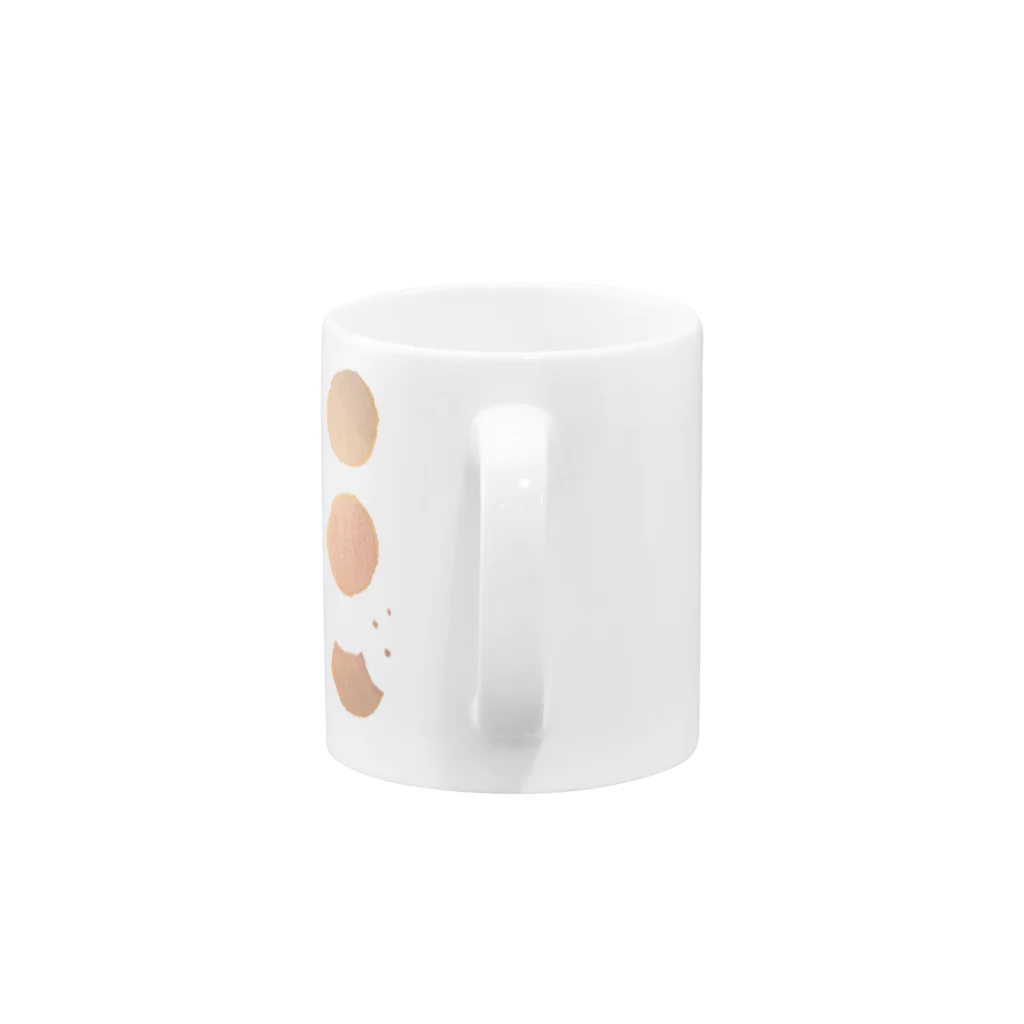 蒼猫の鹿せんべい Mug :handle
