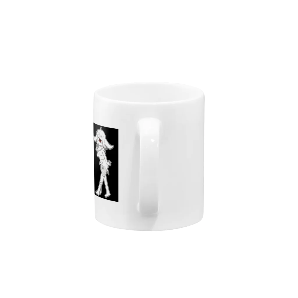 泰のモノアイ兎 Mug :handle