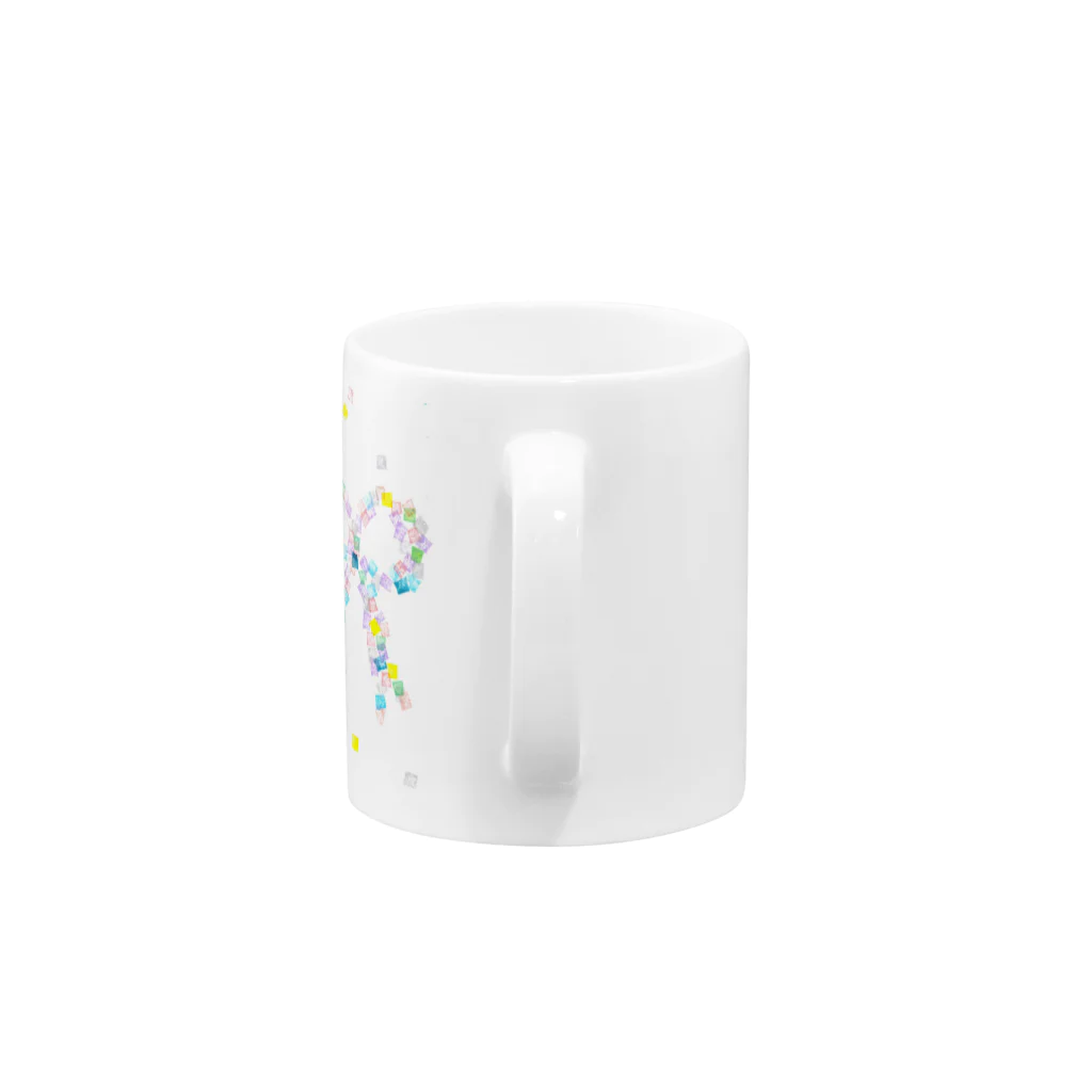 ツメサキの世界のいろむすび Mug :handle