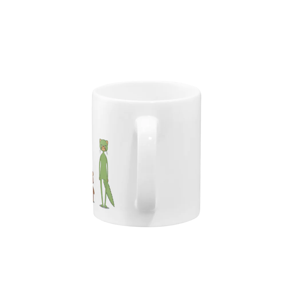 オカフェのイタチとクマ Mug :handle