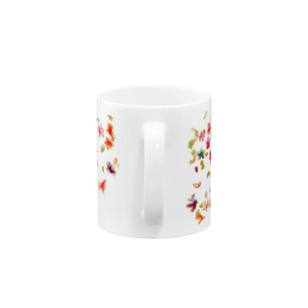 nuta_designのおはなはなはな Mug :handle