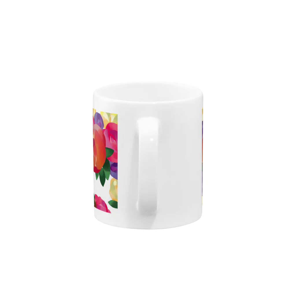 oekakimartoのばら色カップ Mug :handle