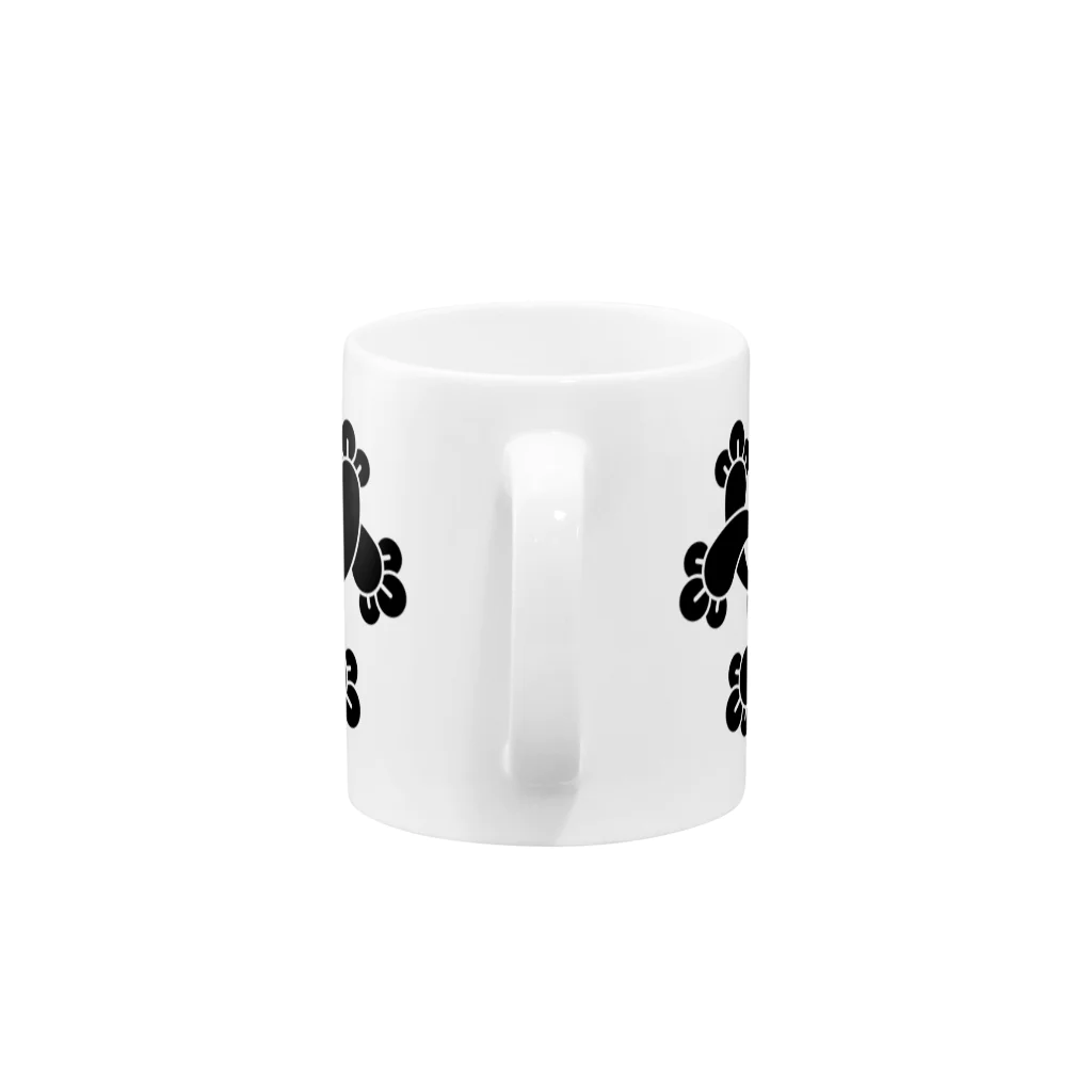 日本の家紋 六つ組丁字 Mug :handle