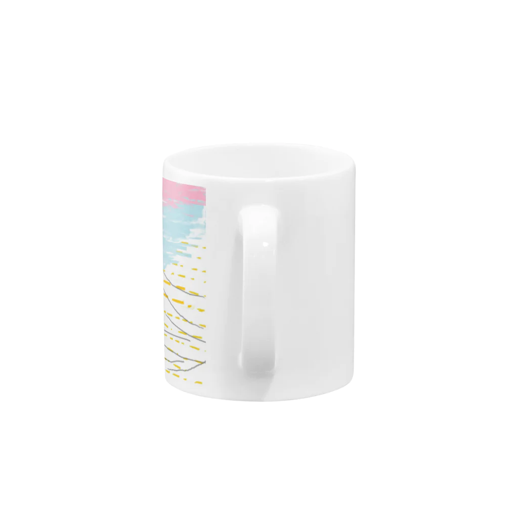 しめじの春とうぐいす Mug :handle