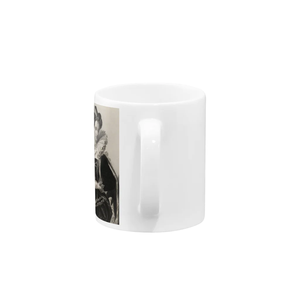 J. Jeffery Print Galleryの英国女王エリザベスⅠ世 Mug :handle