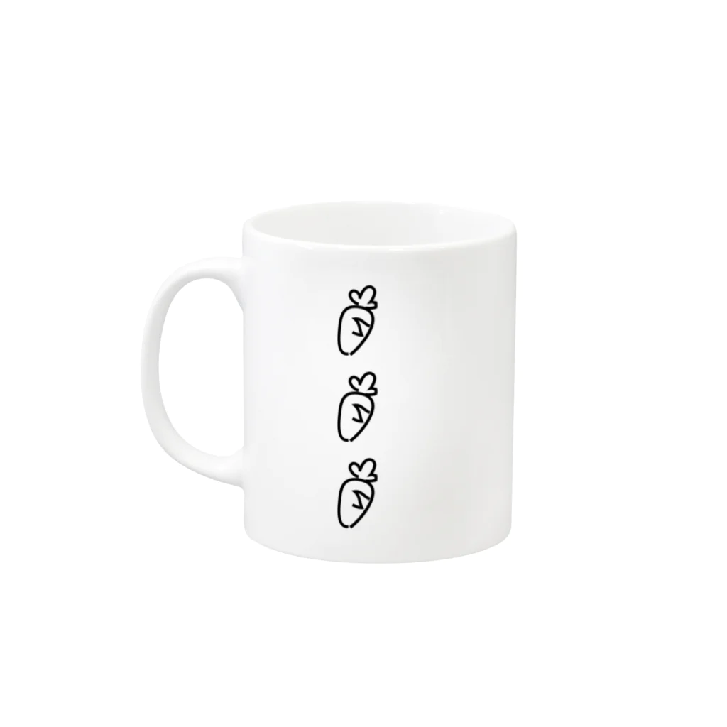 いもふじのうさぎさん Mug :left side of the handle