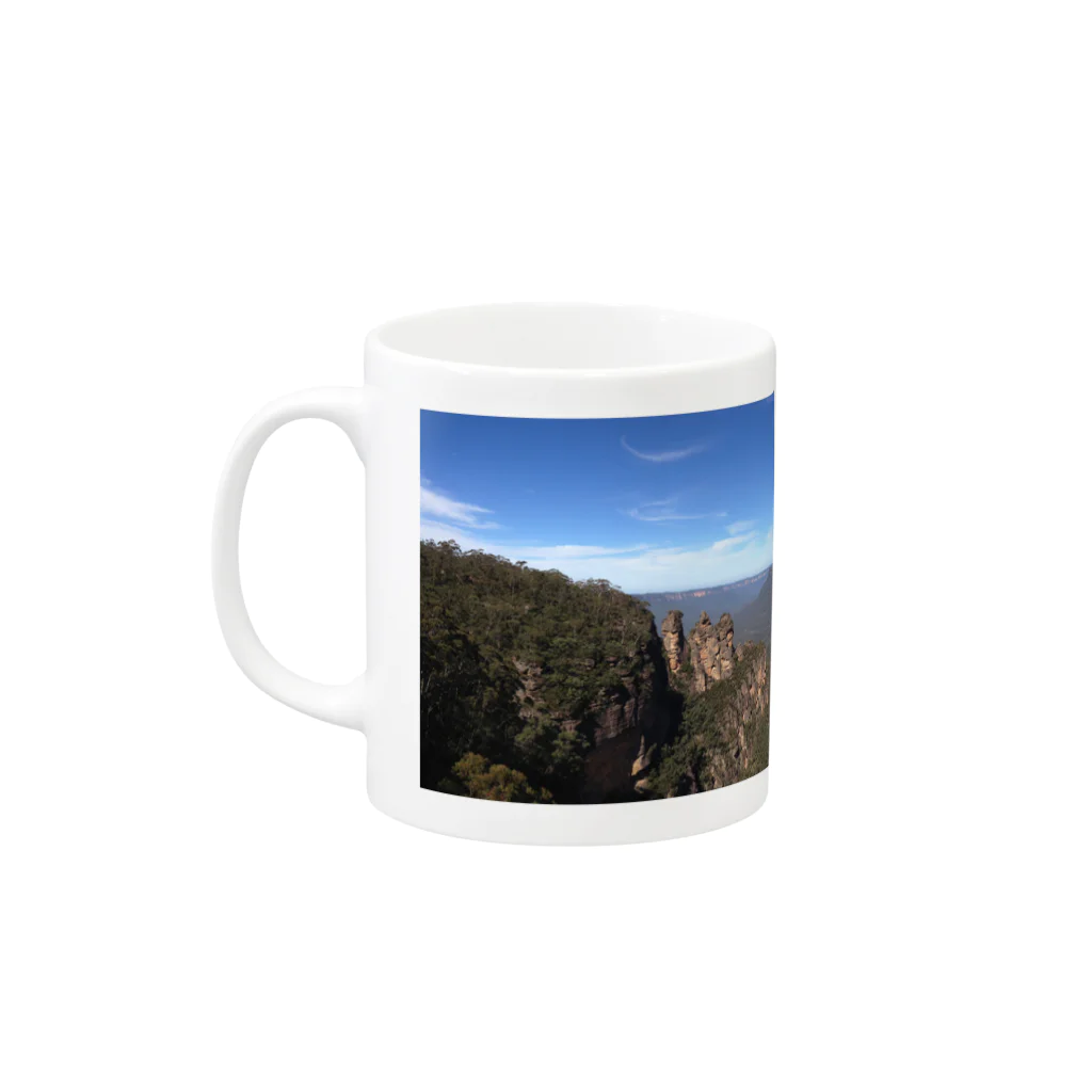 JP Link AustraliaのBlue Mountains Australia Mug :left side of the handle