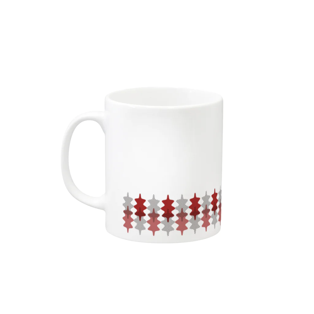 北欧の小さな雑貨店の北欧葉っぱ Mug :left side of the handle