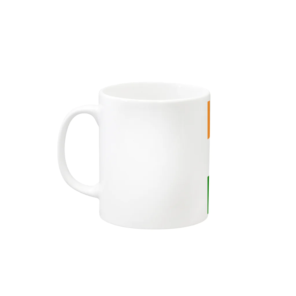 インドビザセンターのインド国旗 Mug :left side of the handle